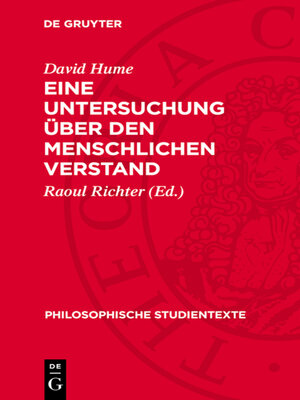 cover image of Eine Untersuchung über den menschlichen Verstand